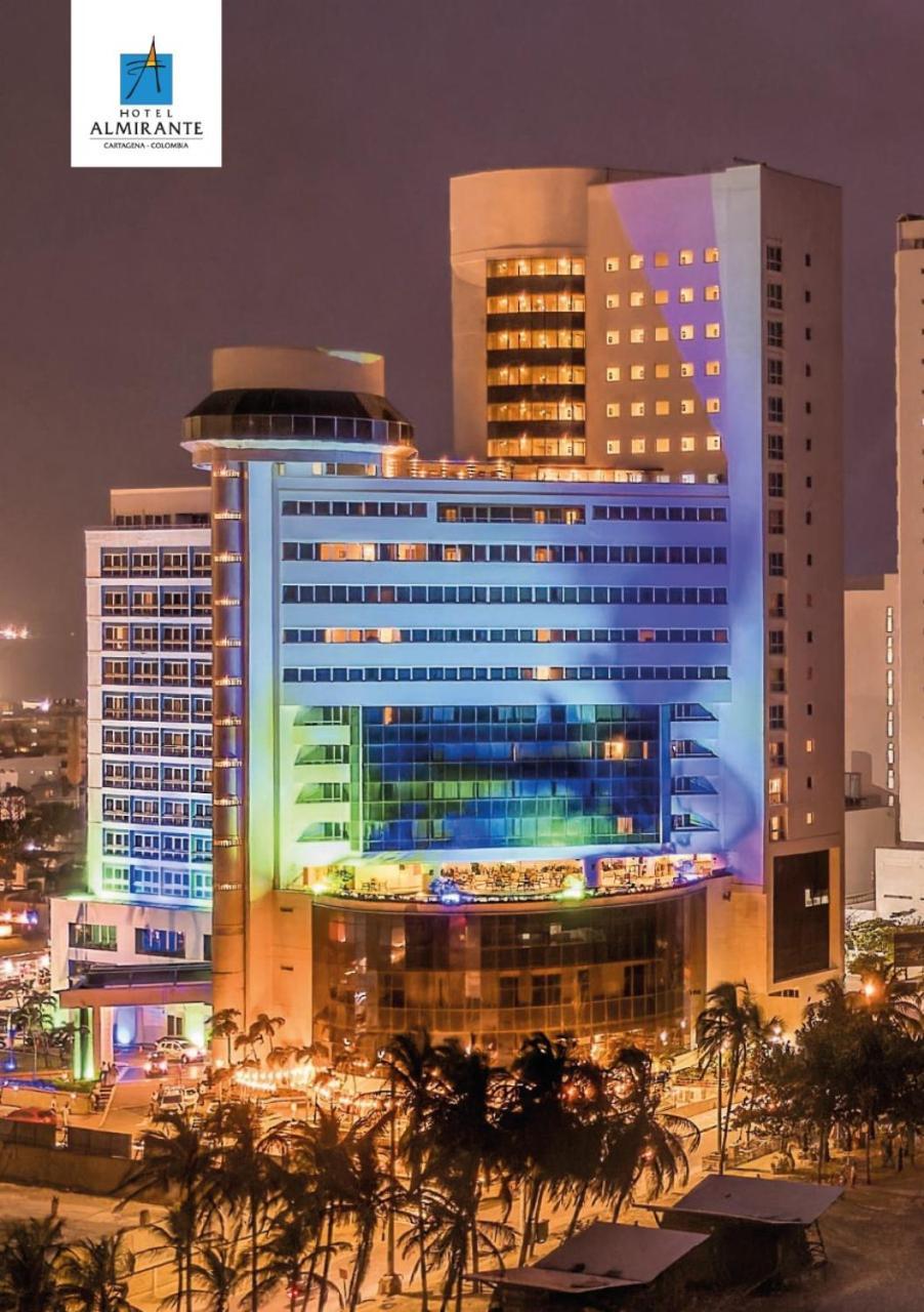 Hotel Almirante Cartagena Colombia Luaran gambar The hotel at night